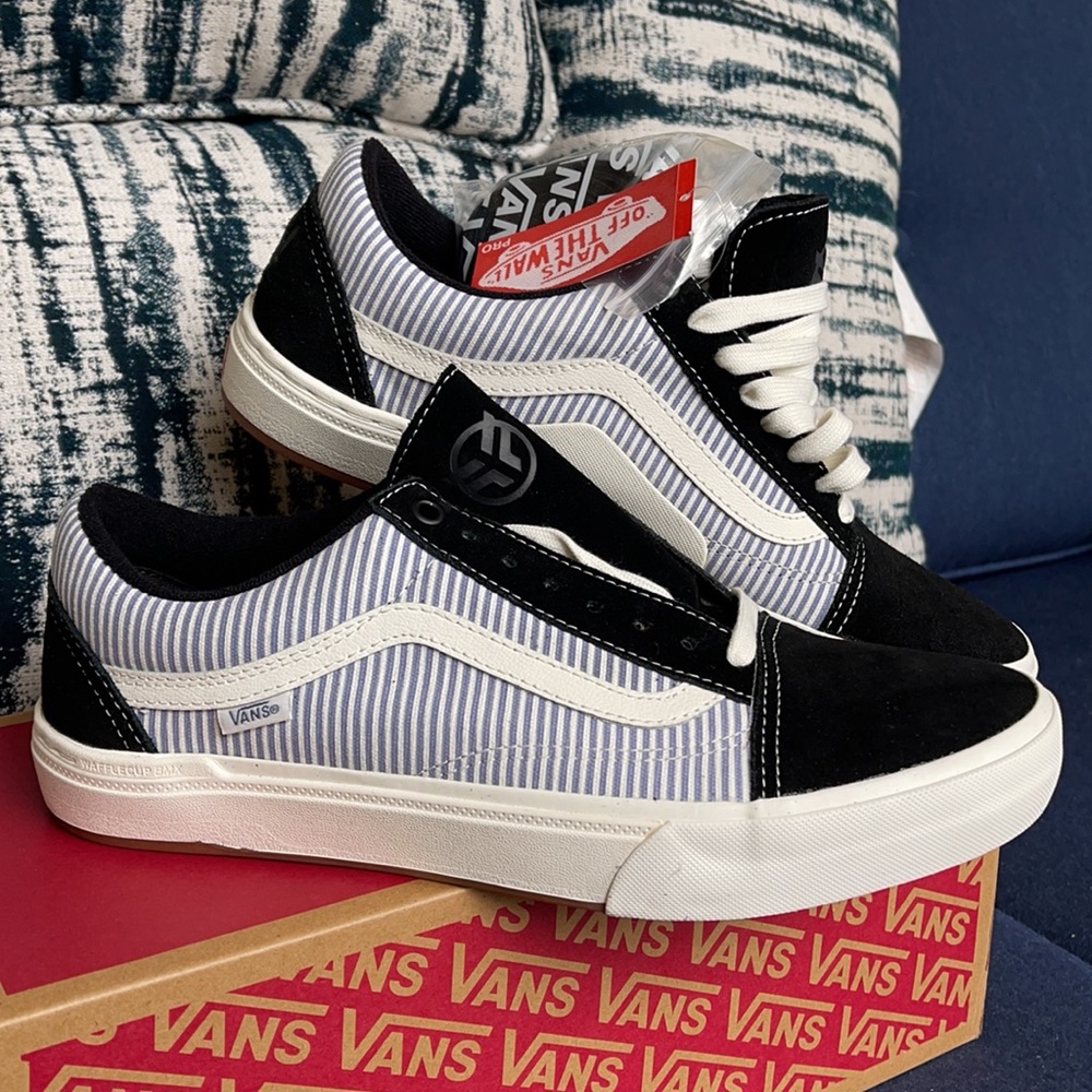 Vans Bmx Old Skool Federal Black/Bl Pinstripe MENS - Picture 6 of 16